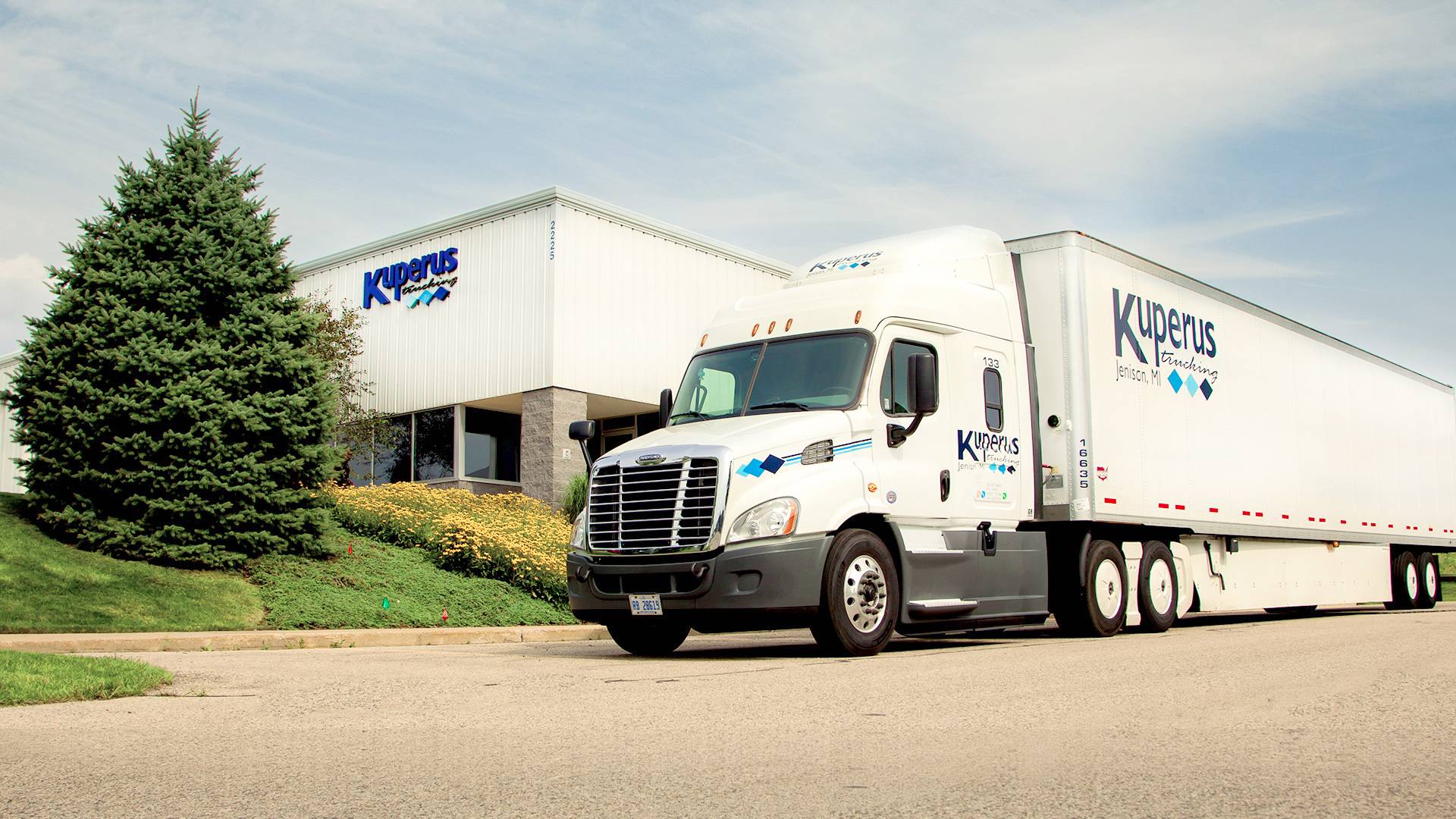 Kuperus Trucking tractor-trailer on the highway